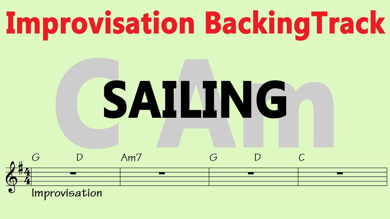 Rod Stewart - Sailing [C_key] [Am_key] Improvisation Guitar Backing Track