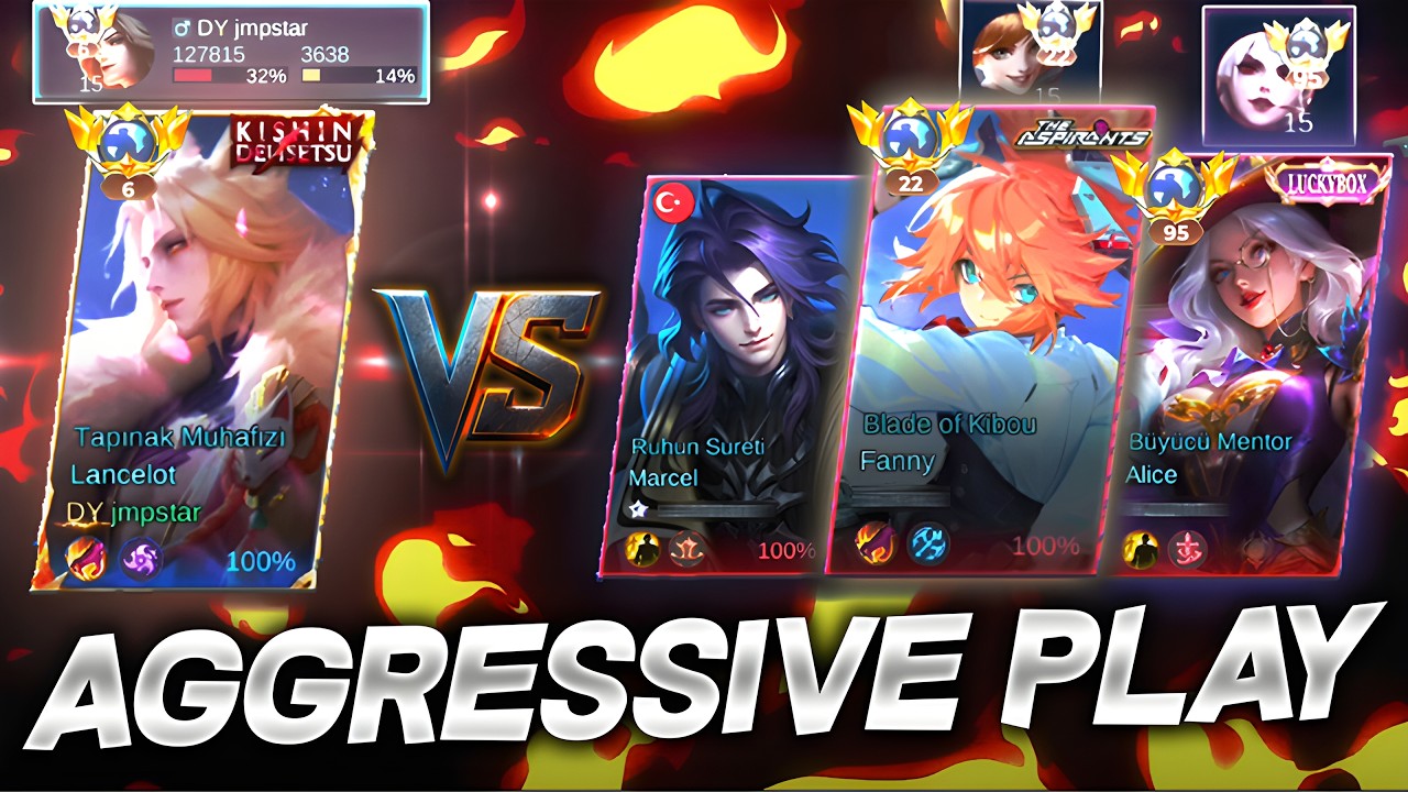 WHEN GLOBAL LANCELOT MEETS GLOBAL FANNY & GLOBAL ALICE IN RANKED… 💀