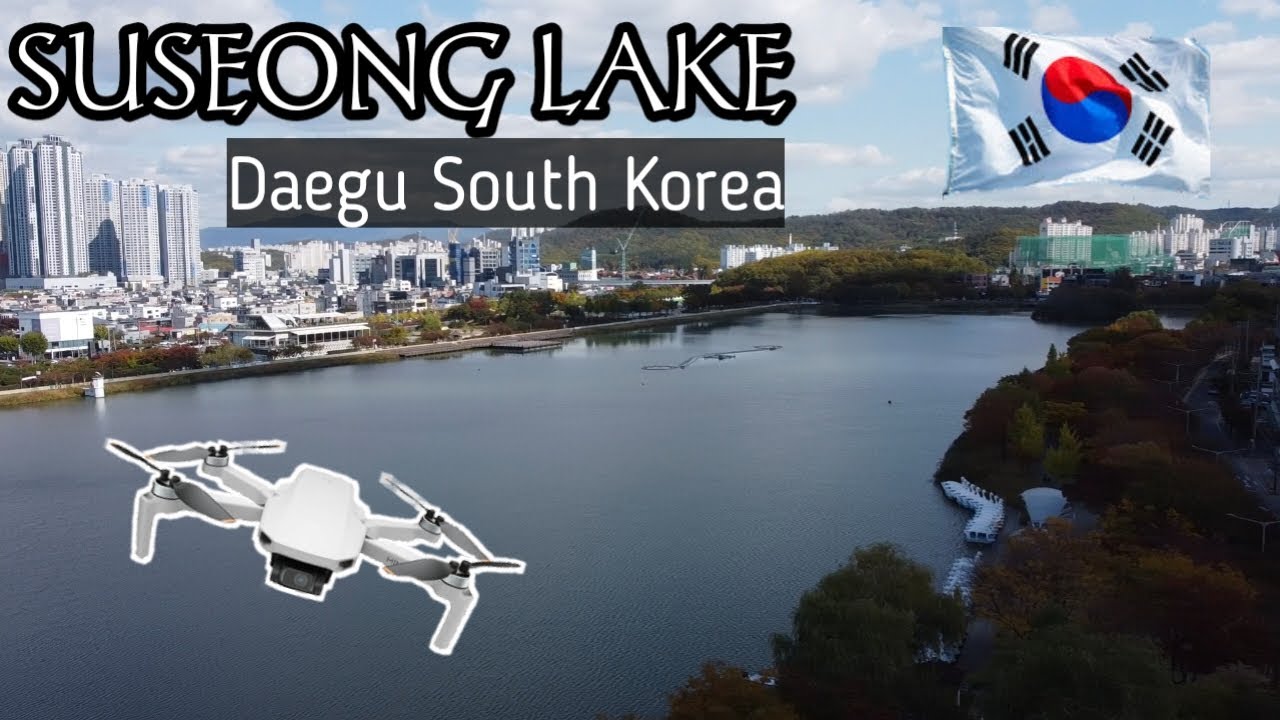 Suseong Lake Daegu KOREA! | Drone Footage of Lake | Relaxing Music