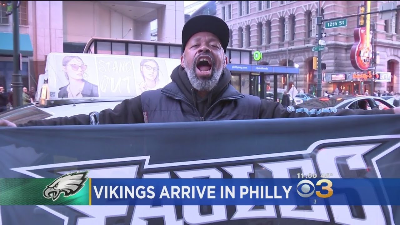 Vikings Fans Arrive In Philadelphia: 'They Came A Long Way To Lose!'