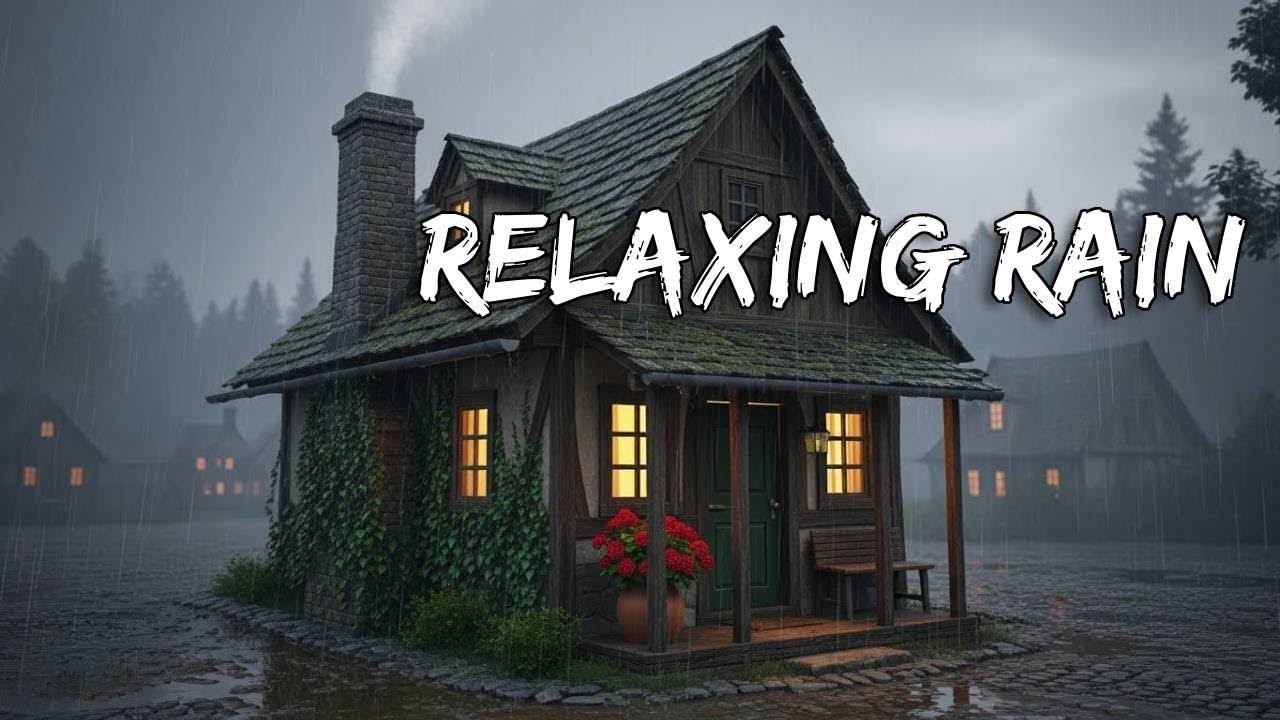 Heavy Rain Sounds for Deep Sleep | 1 Hour Black Screen Rain | White Noise for Insomnia