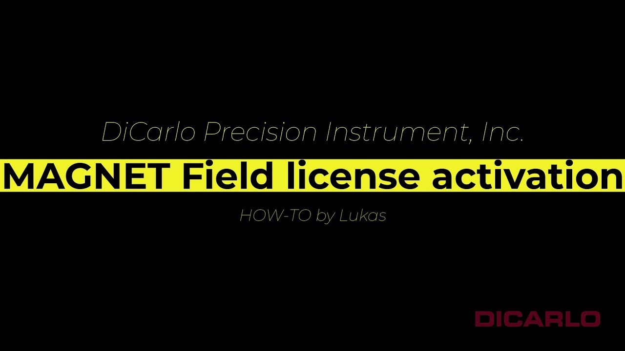 MAGNET Field license activation