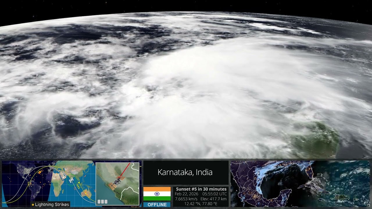 India view from International Space Station #ISS 