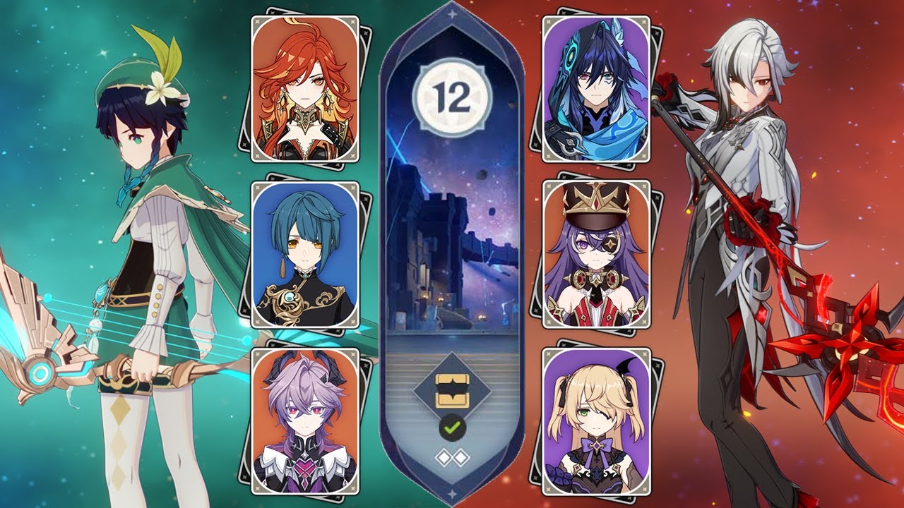 Venti Vape & Arlecchino Overload | Spiral Abyss Luna III | Floor 12