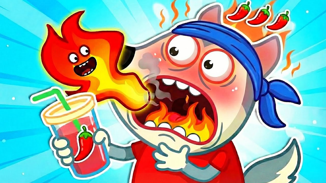 Спасите Волфу! Он выпил острый сок! | Весёлые моменты с друзьями | Wolfoo Russian