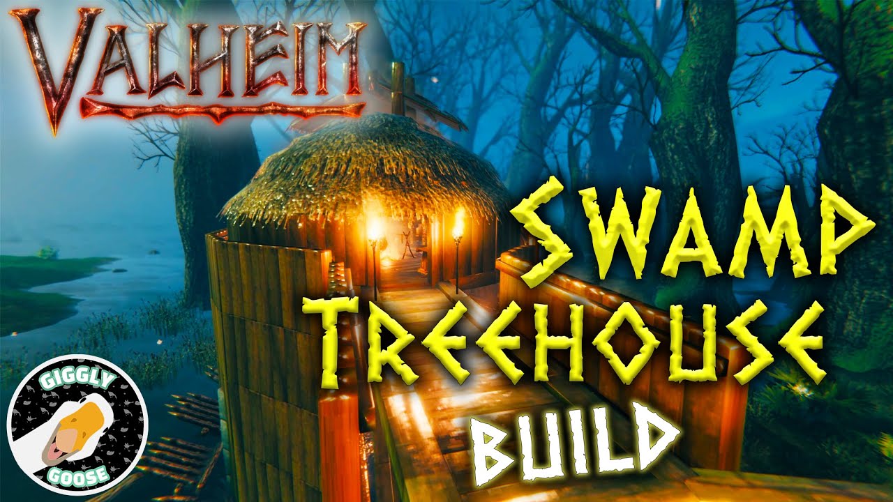 Valheim - SWAMP Treehouse Time-lapse Build