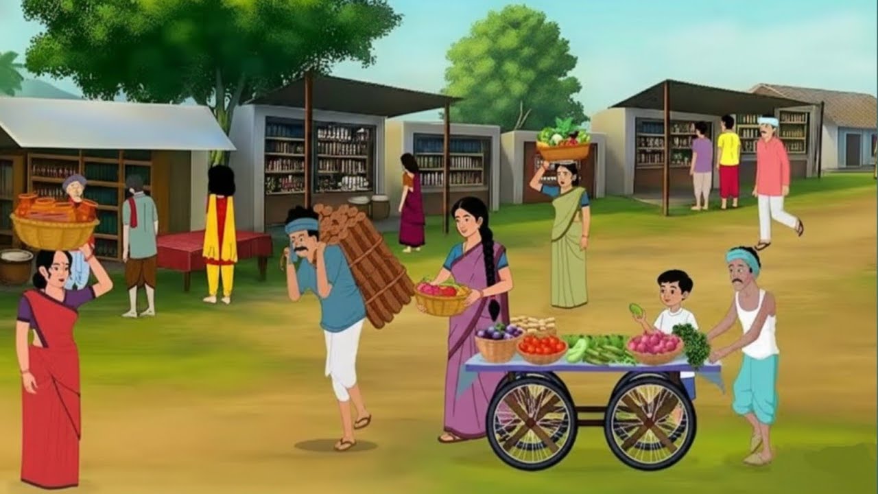 एक गरीब लकड़हारे की किस्मत | EK GAREEB LAKADHARE KI KISMAT | Hindi kahaniya | Moral story | cartoon