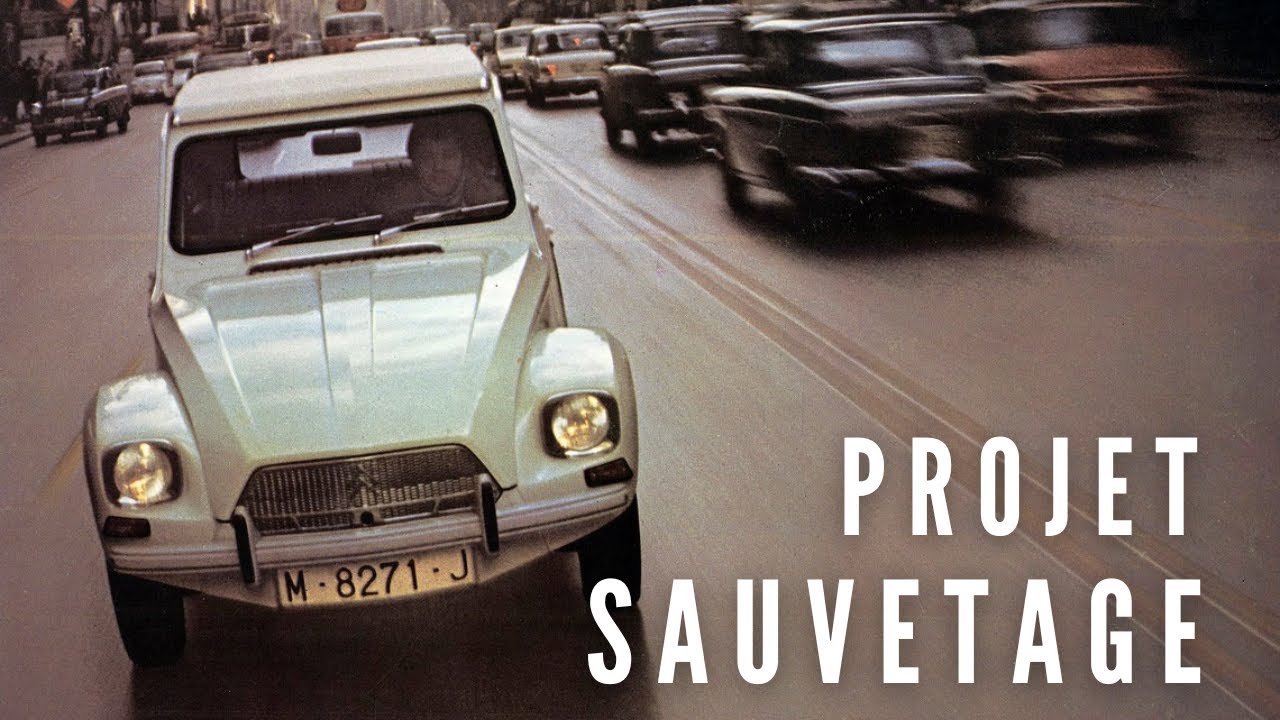 On découpe une grosse partie de la Citroën Dyane 6 pour lui sauver la vie !!!