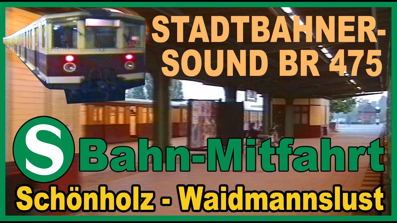S-Bahn Berlin - STADTBAHNER-MITFAHRT in BR475 - Feinster Sound von Schönholz nach Waidmannslust 1996