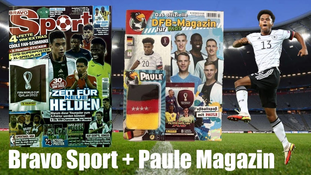 STARKE EXTRAS💪|Bravo Sport 12/22 UND DFB-Fußballspaß mit Paule Magazin 02/22 UNBOXING!🔥