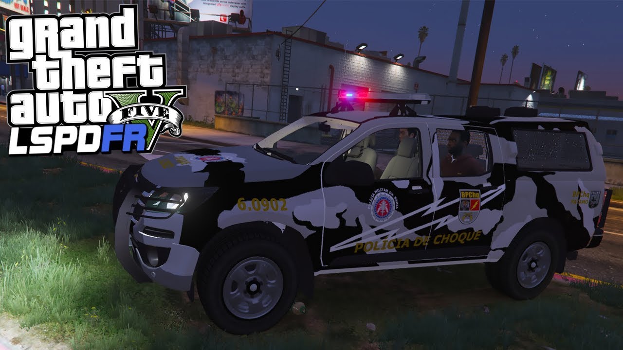 PERSEGUIÇÃO DE CARRO ROUBADO PMBA #80 - GTA V ROTINA POLICIAL - GAMEPLAY