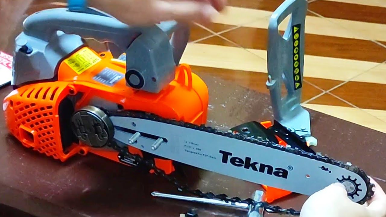Unboxing e montagem Motosserra Tekna cs25s
