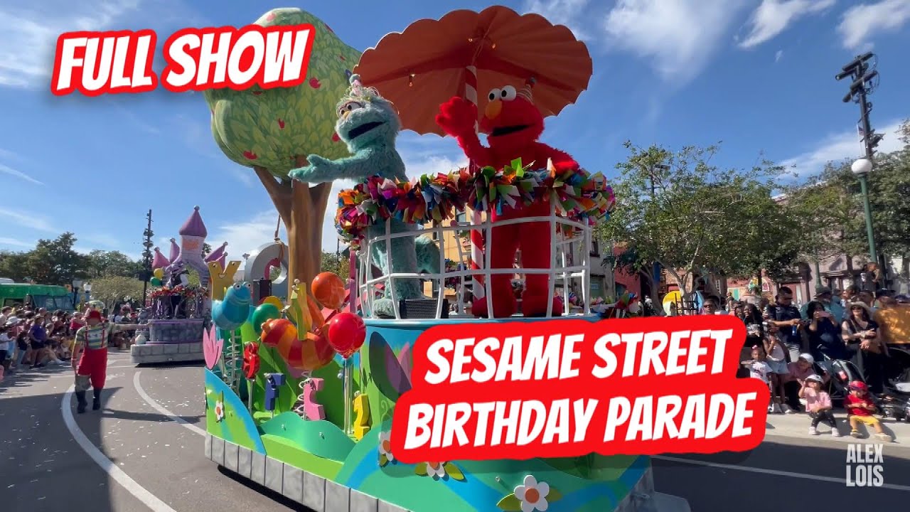 SESAME STREET BIRTHDAY PARADE at Seaworld Orlando FULL SHOW