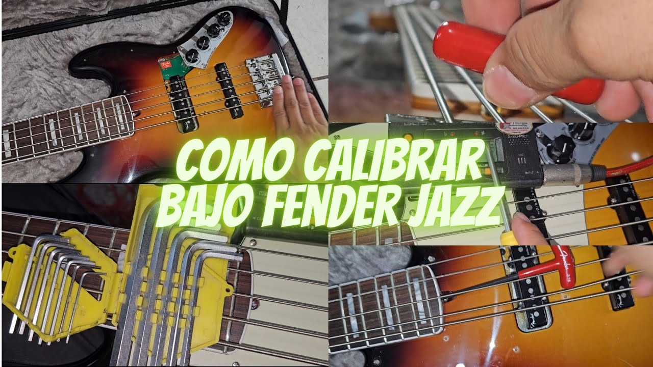 Calibración Bajo Fender Jazz 5 Cuerdas ( bajar la altura de las cuerdas y octavación )