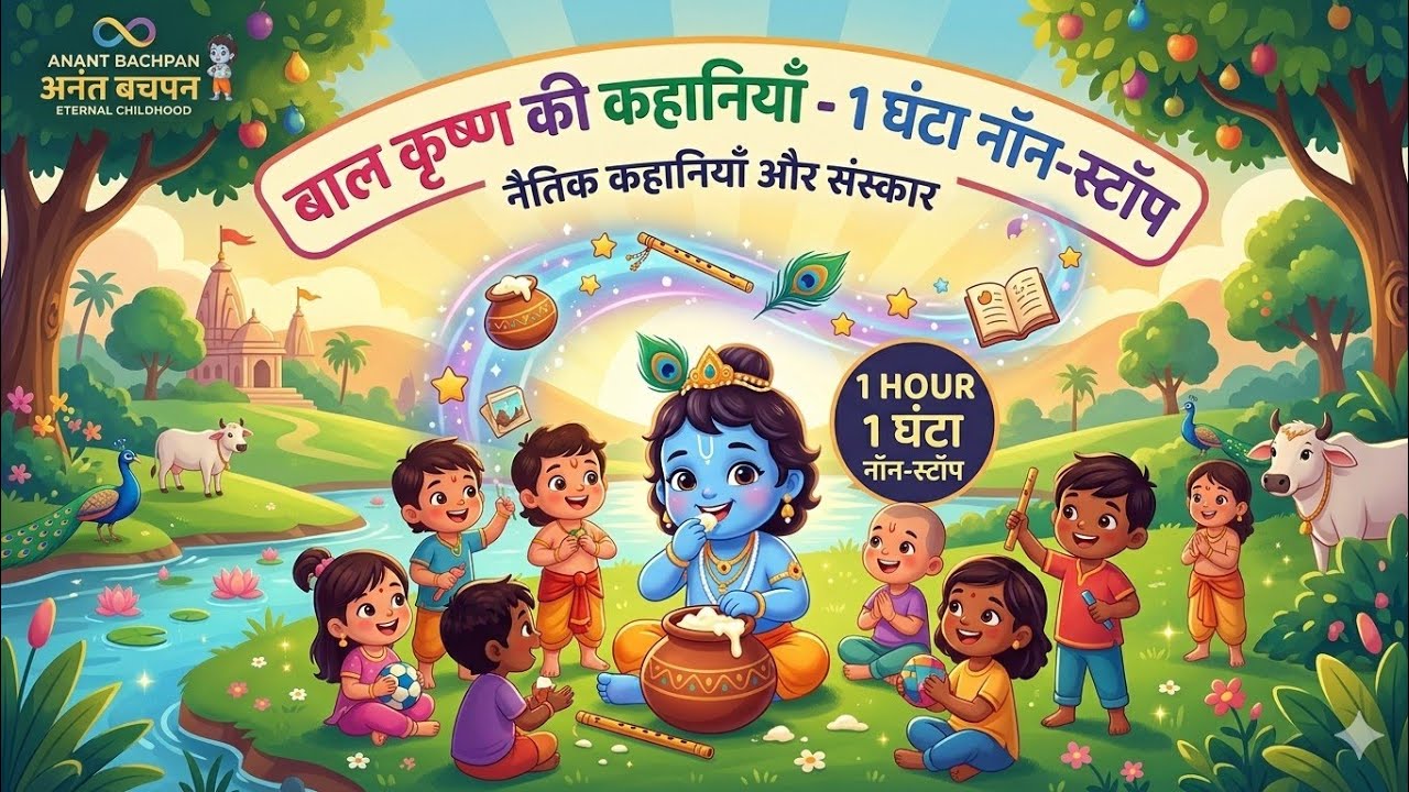 बाल कृष्ण की कहानियाँ | original stories | anantbachpan