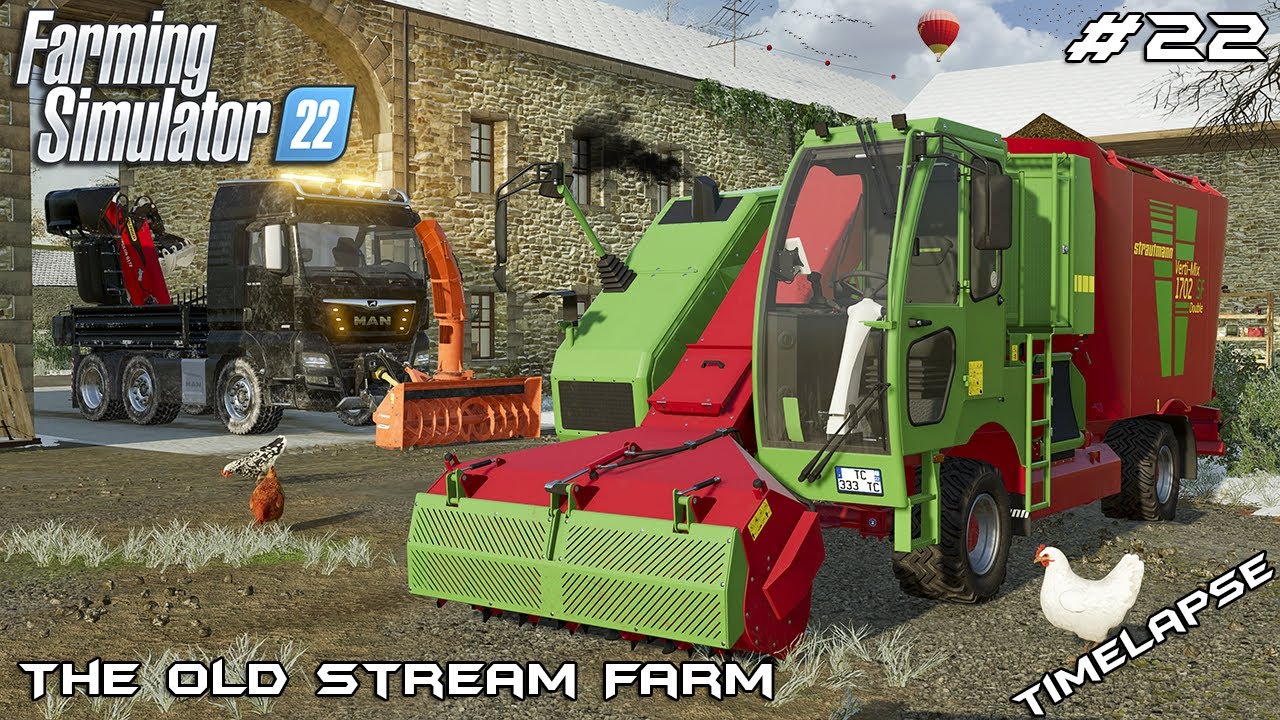 Убираем снег и покупаем новый кормосмеситель | The Old Stream Farm | Farming Simulator 22 | Эпизо...