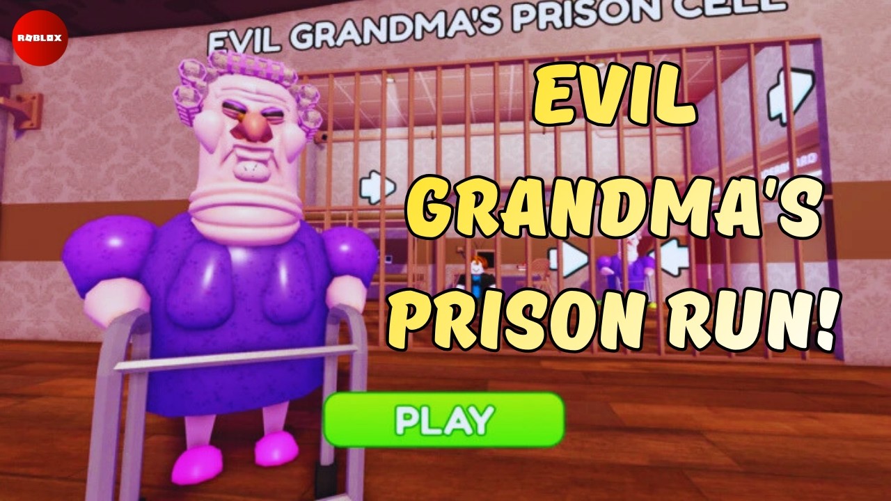 EVIL GRANDMA’S PRISON RUN! (Obby) WALKTHROUGH FULL GAME | ROBLOX