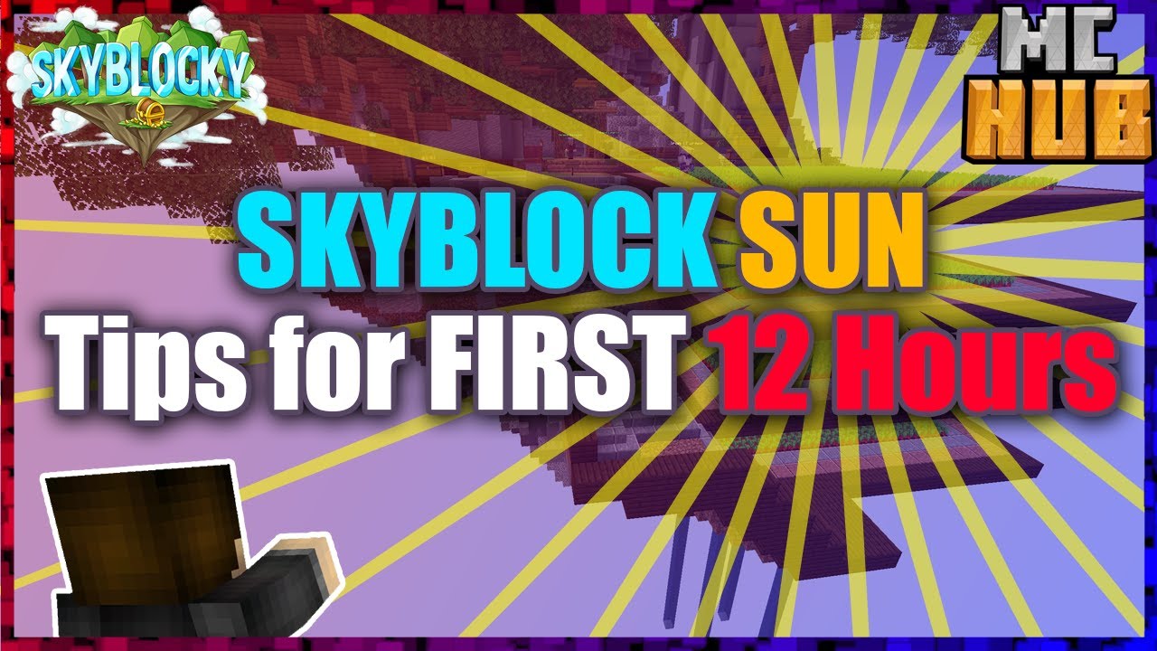 First 12 hours of Gameplay on Skyblock Sun - Skyblocky / MCHub