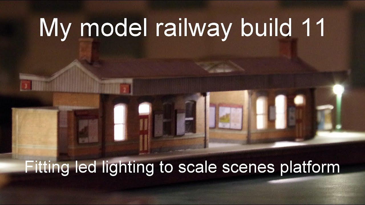 My model railway build 11  fitting led's to scalescenes island platform