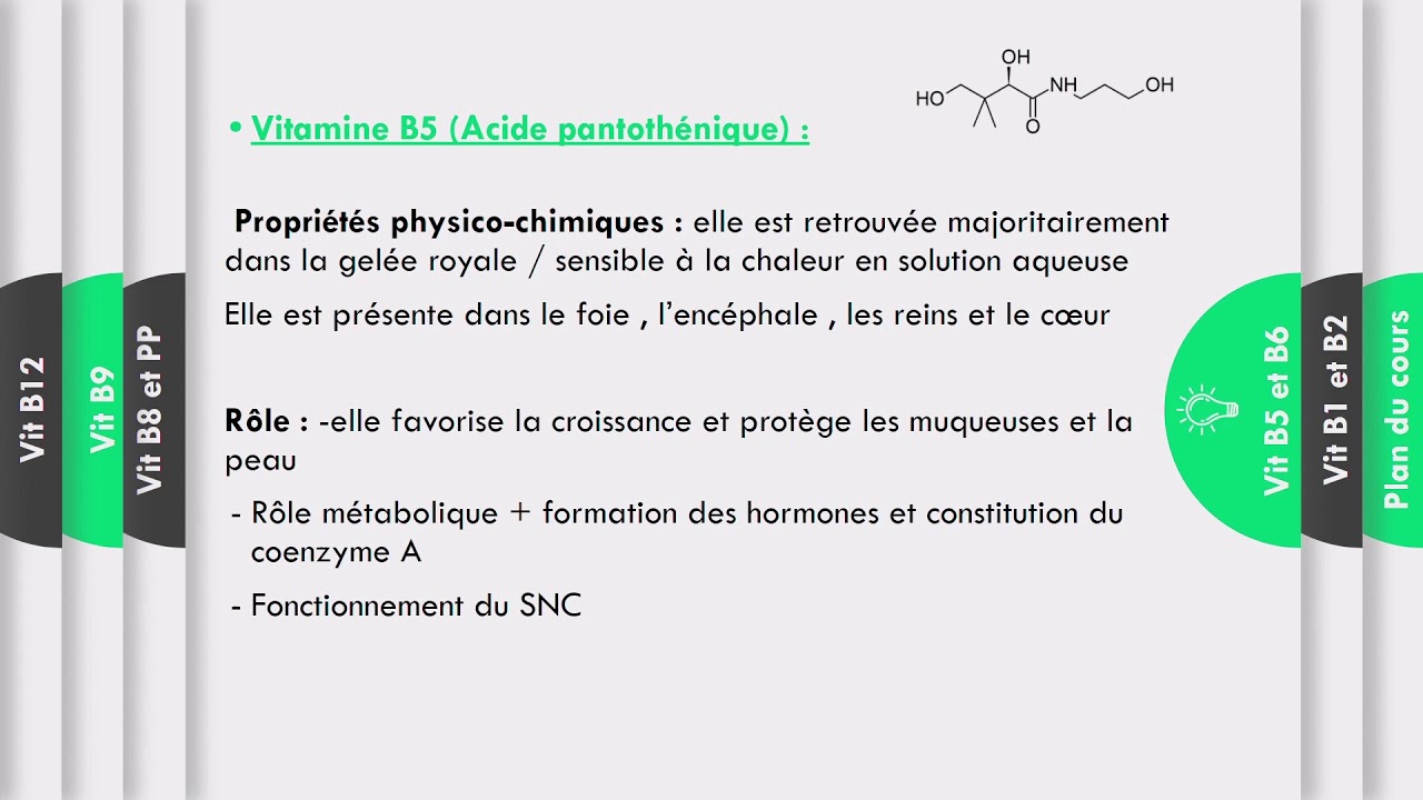 Biochimie : Les vitamines(part 2)