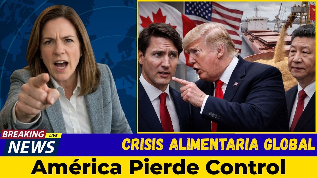 HACE 1 MIN: Trump presionó a Canadá — China tomó el mercado mundial del trigo