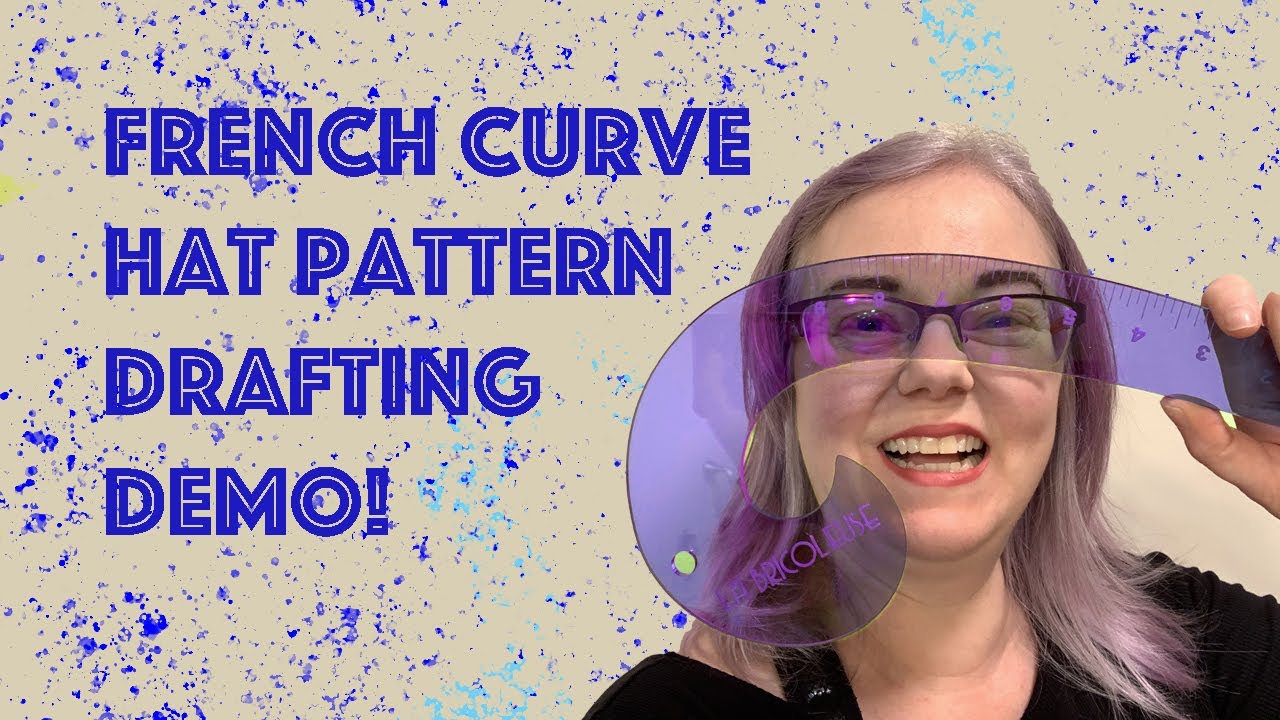 Drafting hat patterns with a French curve || 