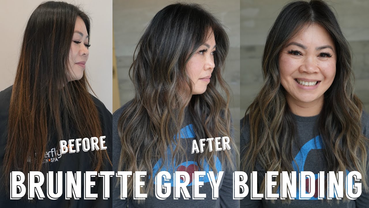Hair Transformations with Lauryn: Grey Blending Ash Brunette Ep. 251