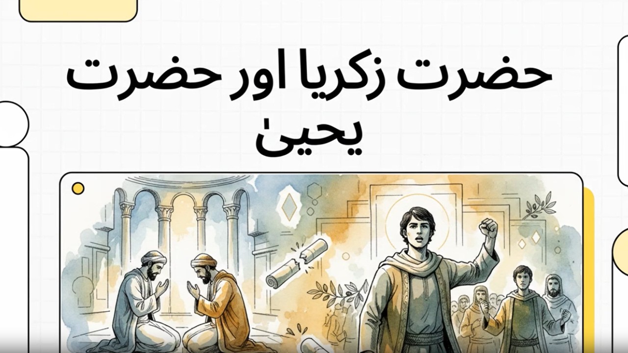 حضرت زکریا اور حضرت یحییٰ   HAZRAT ZAKARIYA AND HAZRAT YAHYA