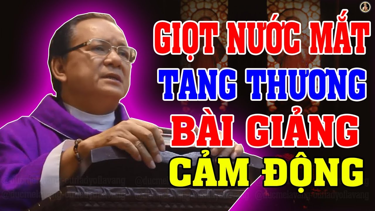 GIỌT NƯỚC MẮT TANG THƯƠNG | Bài giảng CẢM ĐỘNG RƠI NƯỚC MẮT Của LM Anrê Nguyễn Ngọc Dũng
