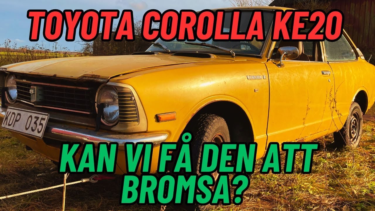 Dags att ta sig an bromsarna - Toyota Corolla ke20