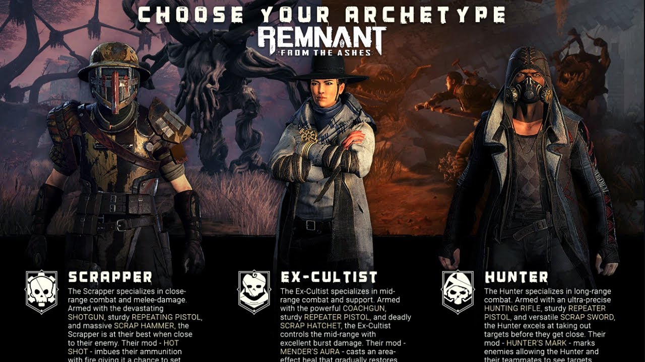Remnant: From the Ashes — начальные классы, создание персонажа, кастомизация и архетипы
