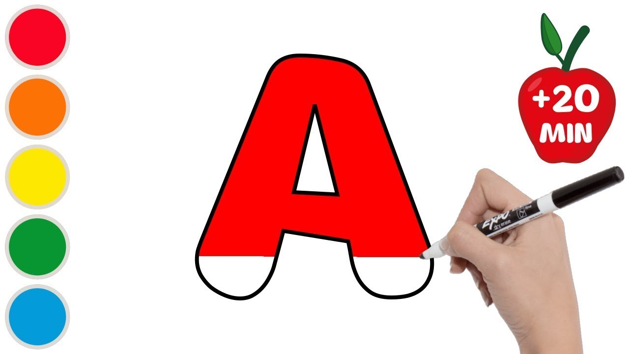 O ABECEDÁRIO de A a Z - Vídeo educativo para aprender as letras