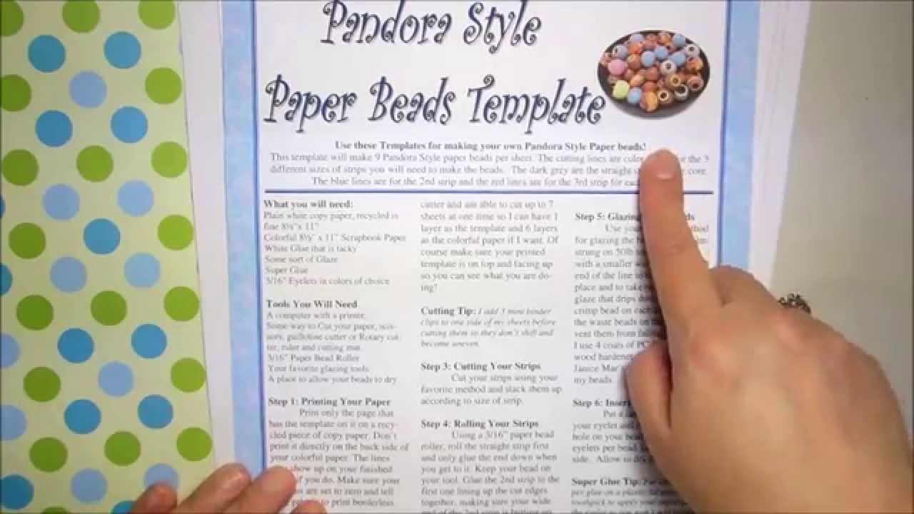How to Make Pandora Style Paper Beads