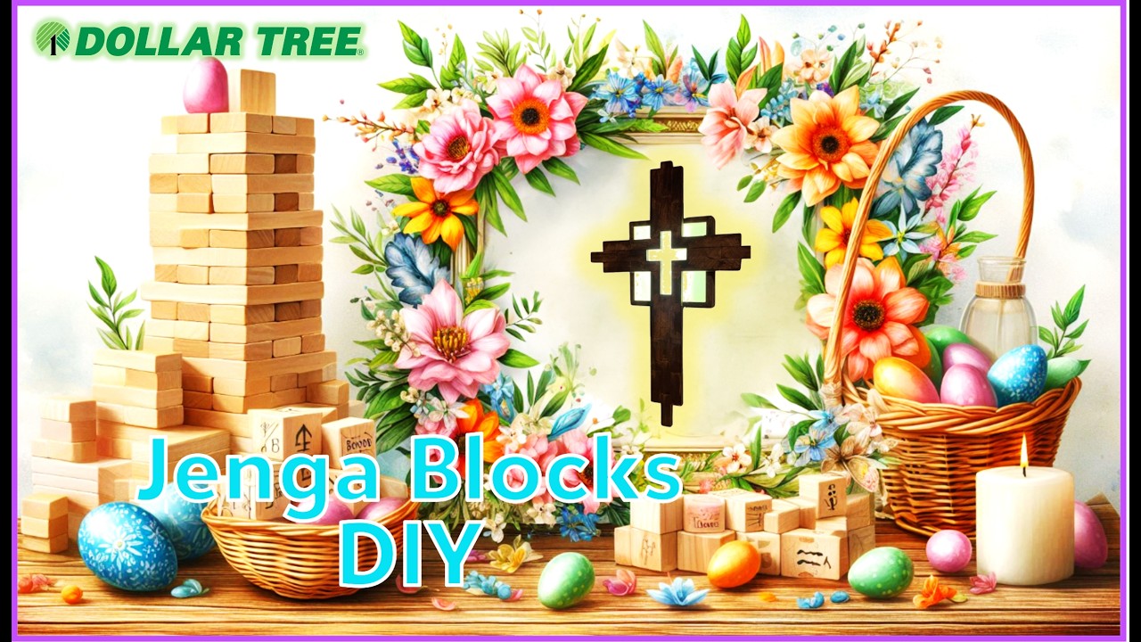 DOLLAR TREE DIY 2025 | DOLLAR TREE JENGA DIY | DOLLAR TREE CHRISTMAS | GIFT IDEAS