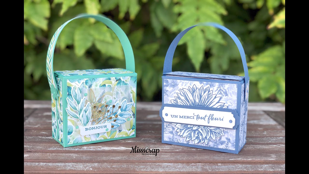 Scrap et papotages #2: une boîte à cartes notes / a box of notes cards