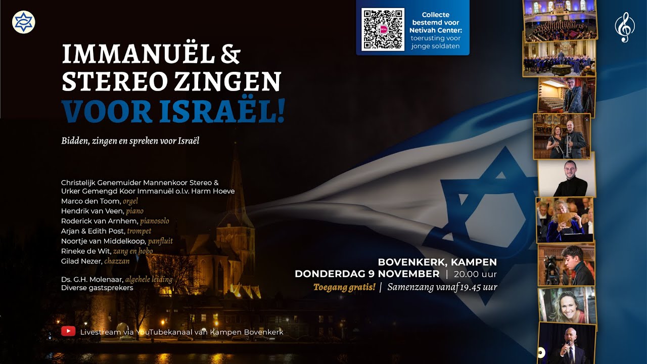 Zingen voor Israël | Mannenkoor Stereo & Urker Gemengd Koor Immanuel | Harm Hoeve