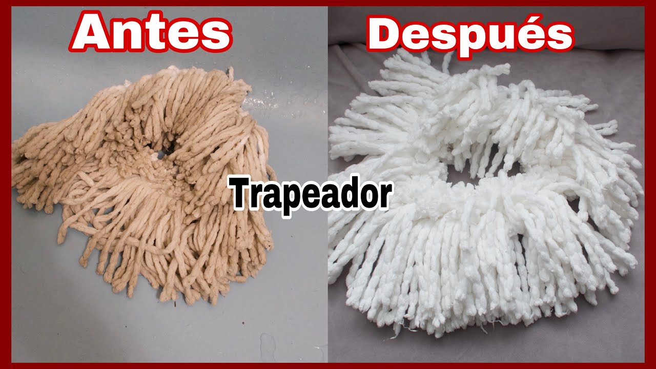 COMO BLANQUEAR TU TRAPEADOR || COMO LAVAR  TU TRAPEADOR | Lizbeth ferrer tips