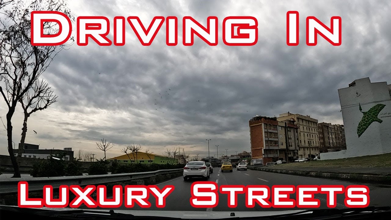 TEHRAN 2023: Driving Tour on Streets , Spring Cloudy Day Driving Tour in Tehran