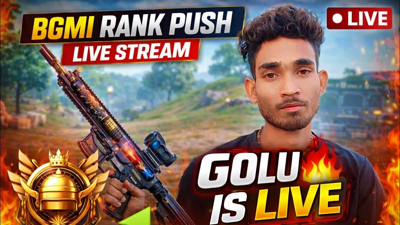 GOLU.IS.LIVE.BGMI. is live! Rank push High kill game play #bgmi#Battelground
