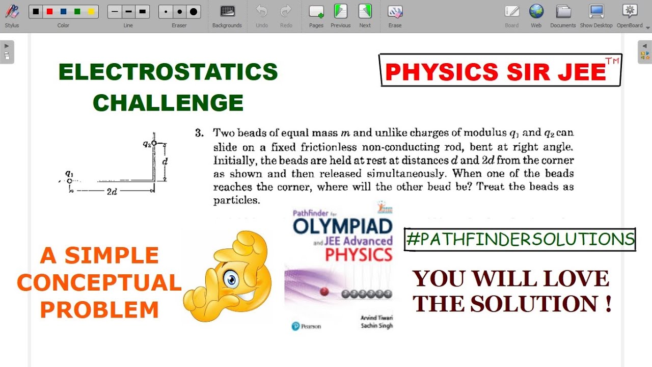 ELECTROSTATICS RACE CHALLENGE FROM PATHFINDER...A SIMPLE CONCEPTUAL PROBLEM