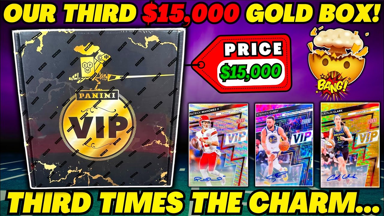 *OPENING THE MOST EXPENSIVE BOX OF SPORTS CARDS!🤯 2025 NATIONAL VIP GOLD PACKS BOX!💰