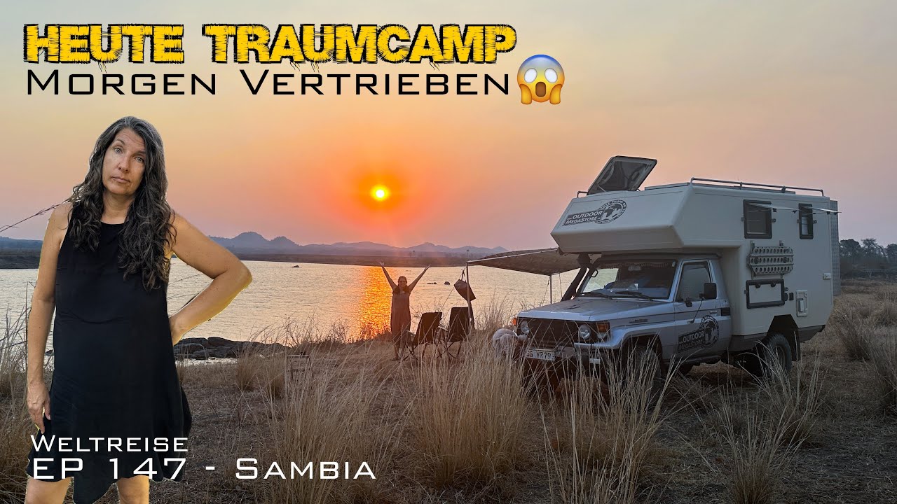 Zwischen Traum & Albtraum 😱, Wildcamps am Kafue River | Overlanding Zambia | EP 147