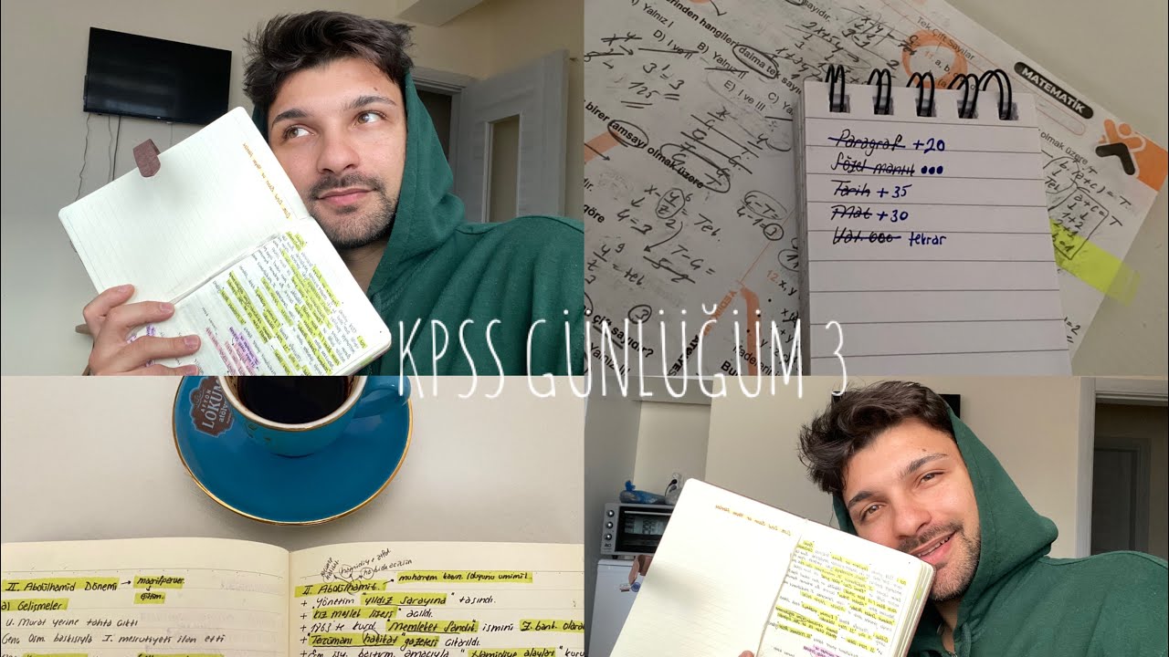 Kpss Derece Günlüğüm 3 | +5 saat, çokça soru ve bolca tekrar 
