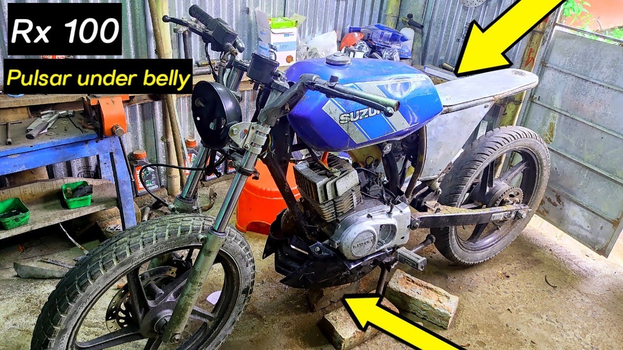 Pulsar Under Bally Install in Rx 100🔥🔥 | Part 3 | Custom Seat Making 2021