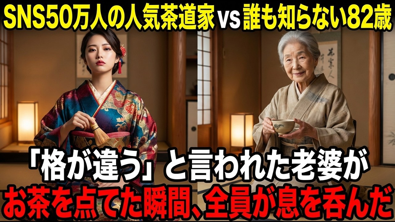 「その席は年寄りには似合わない。出て行け」茶室で80代の老婆を追い出した茶道家。5分後、フランス大臣が老婆の前にひざまずいた瞬間、彼の顔が青ざめた…