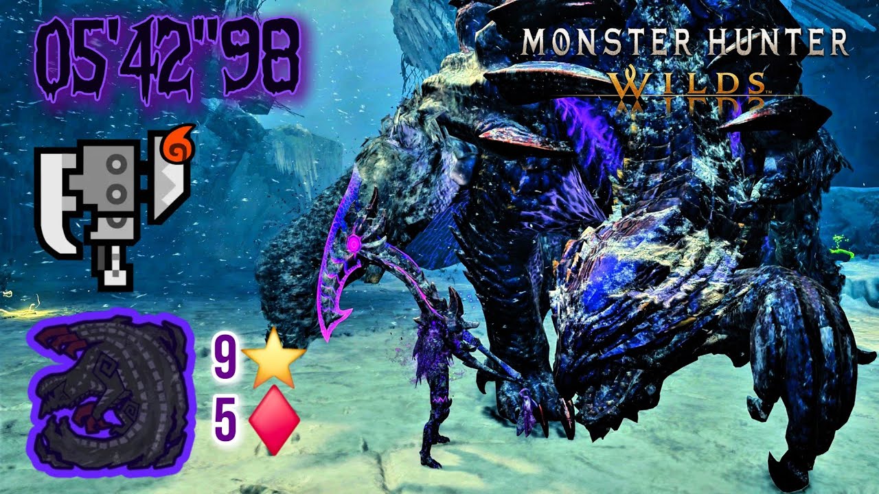 [MH WILDS] 9⭐5🔶 Tempered Gore Magala VS Switch Axe Fire | 05'42