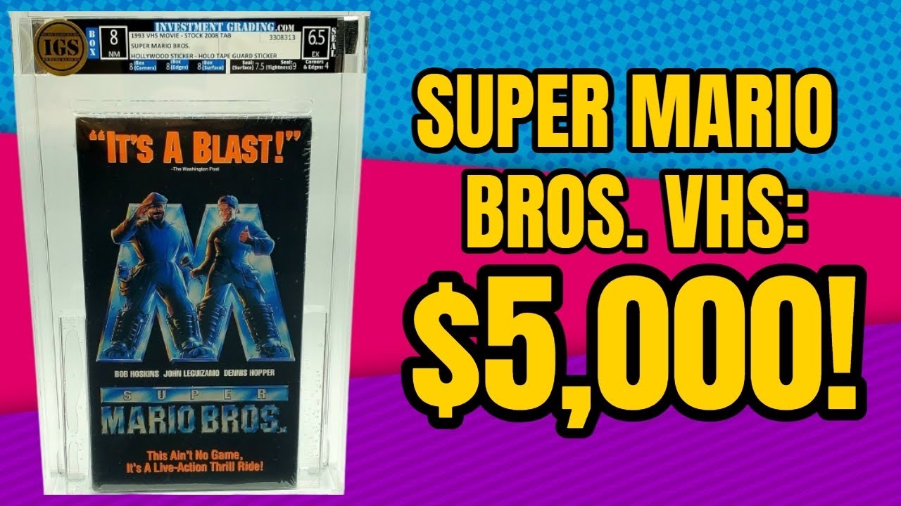 Видеокассета VHS с фильмом Super Mario Bros. продана за 5000 долларов &mdash; грейдинг кино пришел!