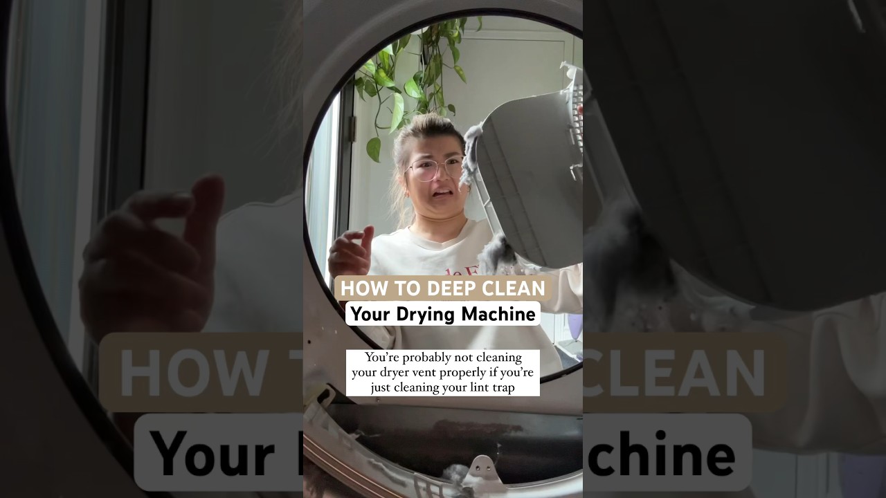 How to deep clean your drying machine #dryer #springcleaning #cleaningmotivation #cleanwithme