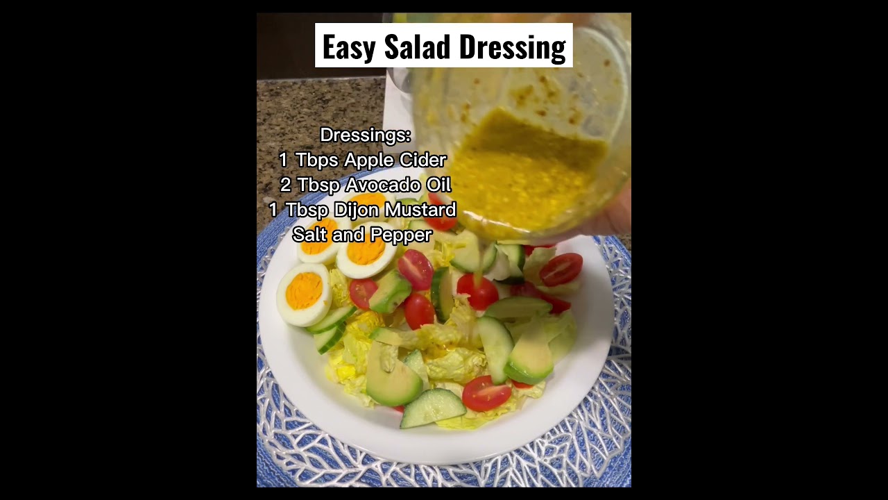 Easy Apple Cider Salad Dressing#viral#saladdressing#short#lowcarb