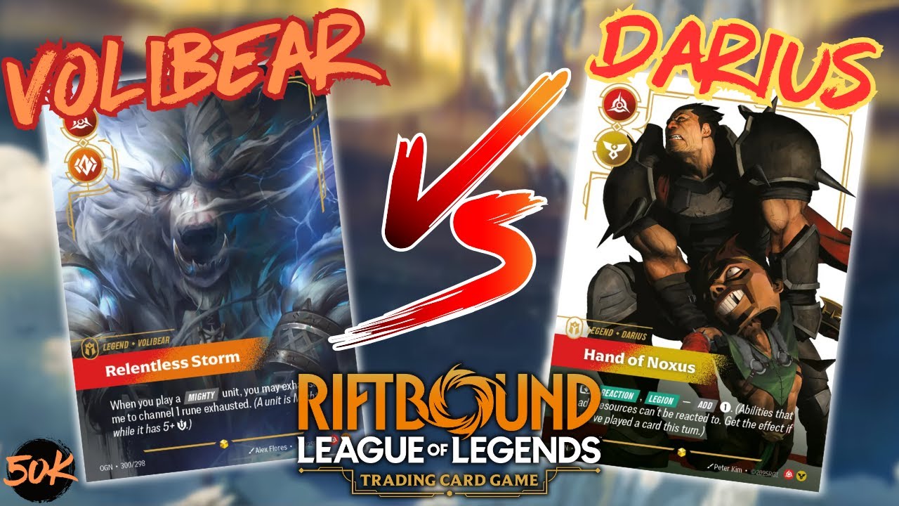 Volibear Ramp VS Darius Midrange | Riftbound League of Legends TCG
